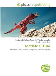 Mathilde Blind,6134268658,9786134268653