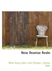 Horae Decanicae Rurales,1140226452,9781140226451
