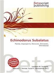 Echinodorus Subalatus,613487986X,9786134879866