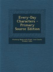 Every-Day Characters,1287423345,9781287423348