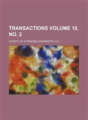 Transactions Volume 10, No. 2,1154956253,9781154956252