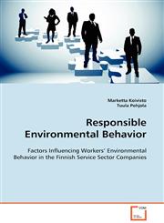 Responsible Environmental Behavior,3639110765,9783639110760