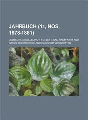 Jahrbuch (14, Nos. 1878-1881 ),1234486407,9781234486402