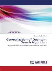 Generalization of Quantum Search Algorithm,3659342661,9783659342660