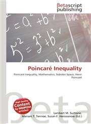 Poincaré Inequality,6131118213,9786131118210
