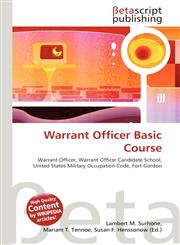 Warrant Officer Basic Course,6133661496,9786133661493