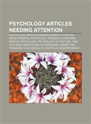 Psychology articles needing attention Psychology articles needing expert attention, Developmental psychology, Stendhal syndrome,1233270729,9781233270729