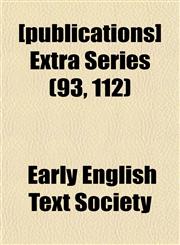 [publications] Extra Series (93, 112),1152698532,9781152698536