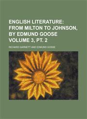 English Literature Volume 3, pt. 2,1232021075,9781232021070