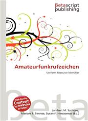 Amateurfunkrufzeichen,6136085666,9786136085661