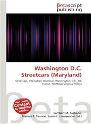 Washington D.C. Streetcars (Maryland),6134800988,9786134800983