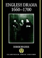English Drama 1660-1700,0198119747,9780198119746