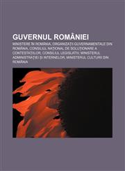 Guvernul României Ministere în România, Organizații guvernamentale din România, Consiliul Național de Soluționare a Contestațiilor,1232197831,9781232197836