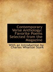 Contemporary Verse Anthology Favorite Poems Selected from the Magazine,1103497790,9781103497799