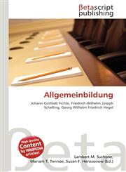 Allgemeinbildung,6135120891,9786135120899