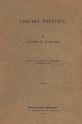 Library Printing Revised Edition