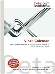 Vince Coleman,6135104357,9786135104356