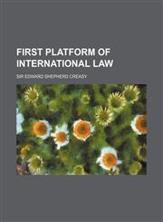 First platform of international law,1130942716,9781130942712