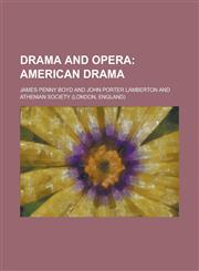 Drama and Opera,1234193450,9781234193454