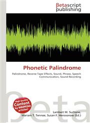 Phonetic Palindrome,6130466609,9786130466602