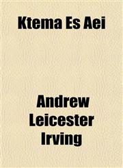 Ktema Es Aei,1151485977,9781151485977