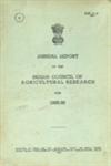 Annual Report of the Indian Council of Agricultural Research for 1955-56