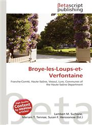 Broye-les-Loups-et-Verfontaine,6136170574,9786136170572