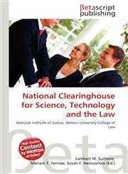 National Clearinghouse for Science, Technology and the Law,6136045583,9786136045580