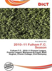 2010-11 Fulham F.C. Season,6136773074,9786136773070