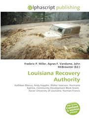 Louisiana Recovery Authority,6134208086,9786134208086