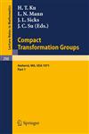 Proceedings of the Second Conference on Compact Transformation Groups. University of Massachusetts, Amherst, 1971 Part 1,3540060774,9783540060772
