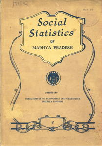 Social Statistics of Madhya Pradesh - 1954-55