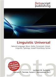 Linguistic Universal,6131307075,9786131307072