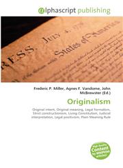 Originalism,6130041888,9786130041885