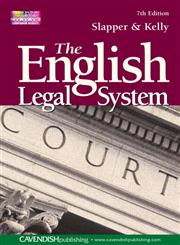 The English Legal System,1859419453,9781859419458