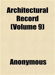 Architectural Record (Volume 9),1151898333,9781151898333