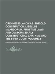 Origines Islandicae Volume 2,1234175940,9781234175948