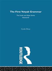 First Votyak Grammar (Indiana University Publications. Uralic and Altaic Series),0700708812,9780700708819