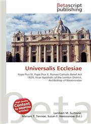 Universalis Ecclesiae,6135214349,9786135214345