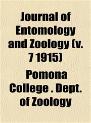 Journal of Entomology and Zoology (v. 7 1915),1152978721,9781152978720
