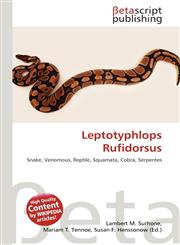 Leptotyphlops Rufidorsus,6135226266,9786135226263