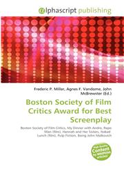 Boston Society of Film Critics Award for Best Screenplay,6135633260,9786135633269