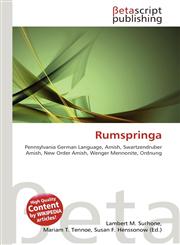 Rumspringa,6131234477,9786131234477