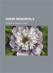 Verse Memorials,1151261459,9781151261458