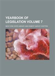Yearbook of Legislation Volume 7,1230056734,9781230056739