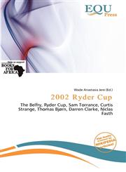 2002 Ryder Cup,6138370902,9786138370901