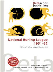 National Hurling League 1951-52,6136196689,9786136196688