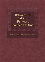 Ikhwanu-S-Safa; - Primary Source Edition,1289674787,9781289674786