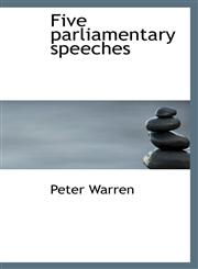 Five parliamentary speeches,1110848927,9781110848928