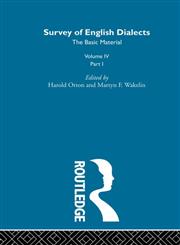 Survey Eng Dialects, Vol. 4, Part 1,0415185181,9780415185189